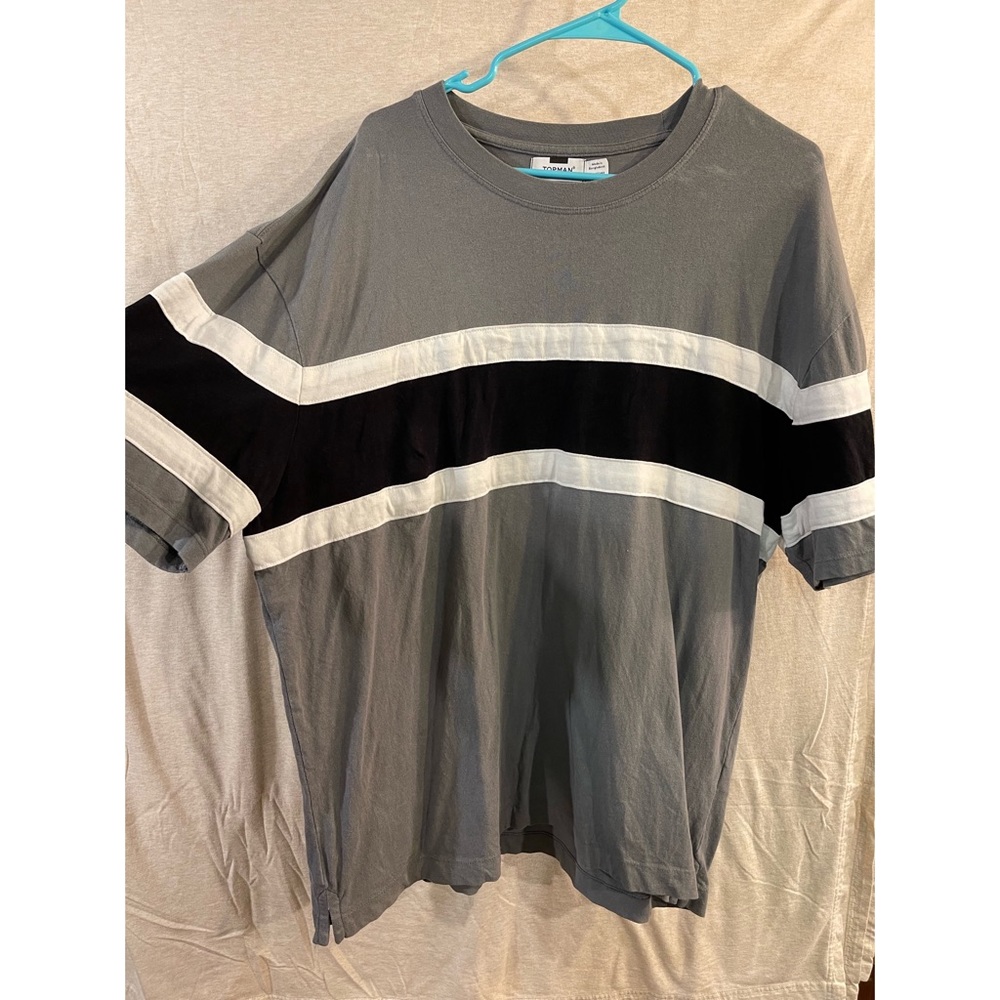 Top shop Mens Horizontal Stripe T Shirt